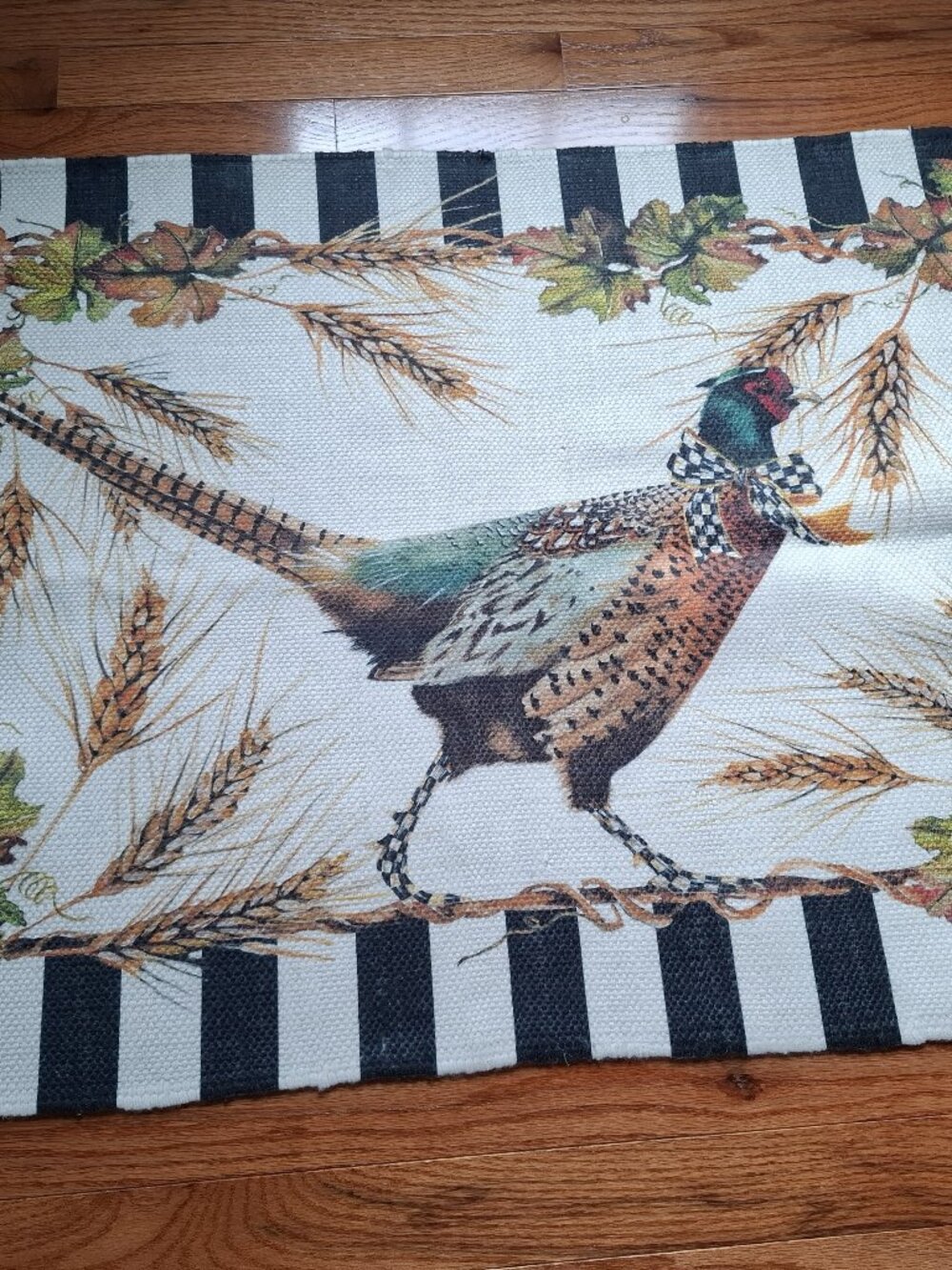 MacKenzie-Childs "Pheasant Run" Washable Rug